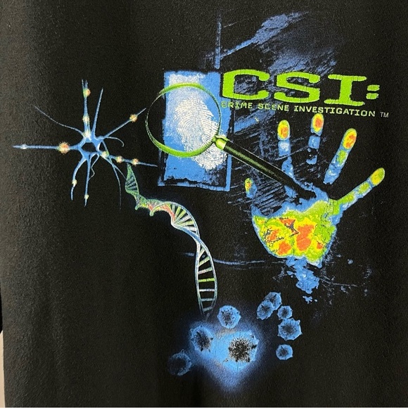 CSItem Large Graphic Hooded Hoodie Sweatshirt Crime Show TV Science Forensics - Picture 3 of 6